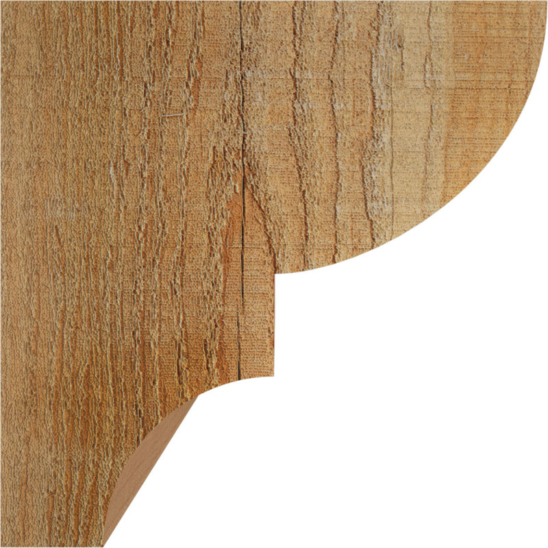 Corbeau Ridgewood, H 6 po x l 6 po x P 6 po, Sapin de Douglas, Sciage brut