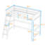 Lit mezzanine simple avec échelle