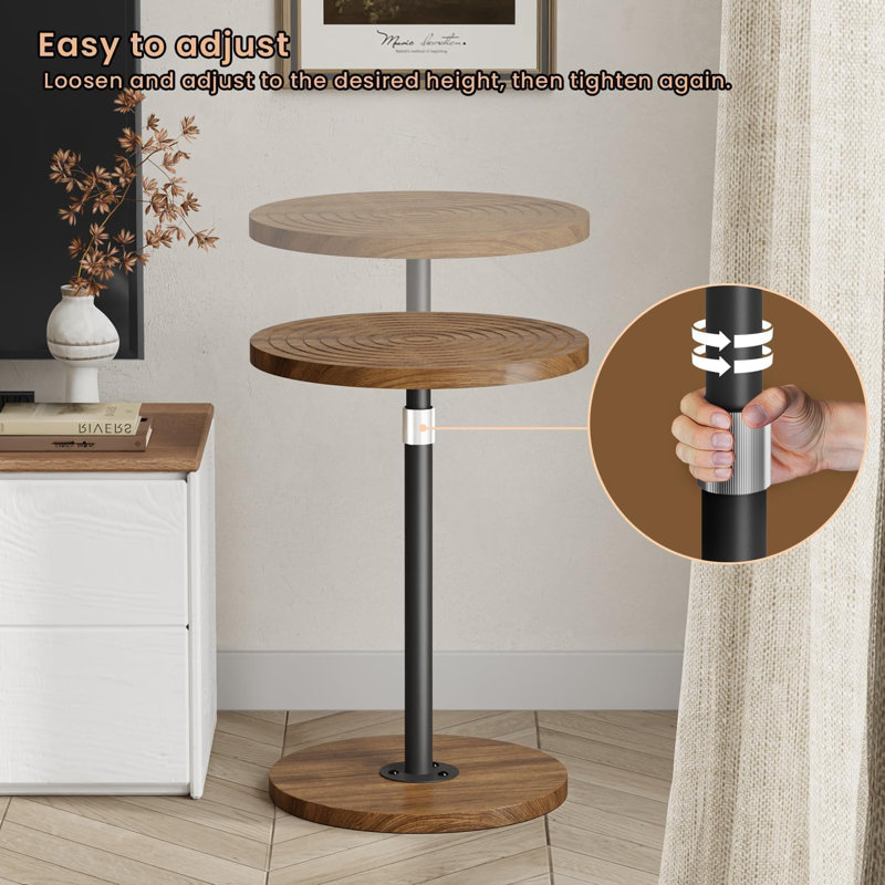 Table à boissons à hauteur réglable