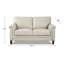 Causeuse moderne en cuir Westcott