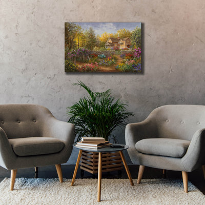  'A Pathway Of Color' by Nicky Boehme Canvas Wall Art, 40" x 26"