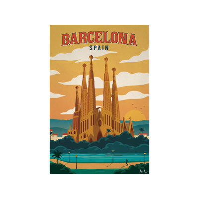 Barcelona by IdeaStorm Studios - No Frame Print on Canvas
