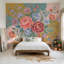 Papier peint floral Bouquet de pivoines à fond pastel amovible-255958095-255958131