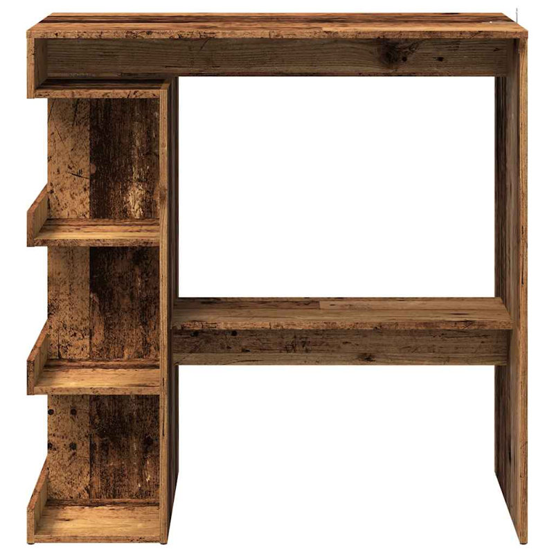 Esstisch Bar Table with Storage Rack 100x48x101.5 cm, Reclaimed Wood