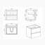 Meuble-lavabo simple 24 po avec surface solide-1108934231-1108934228