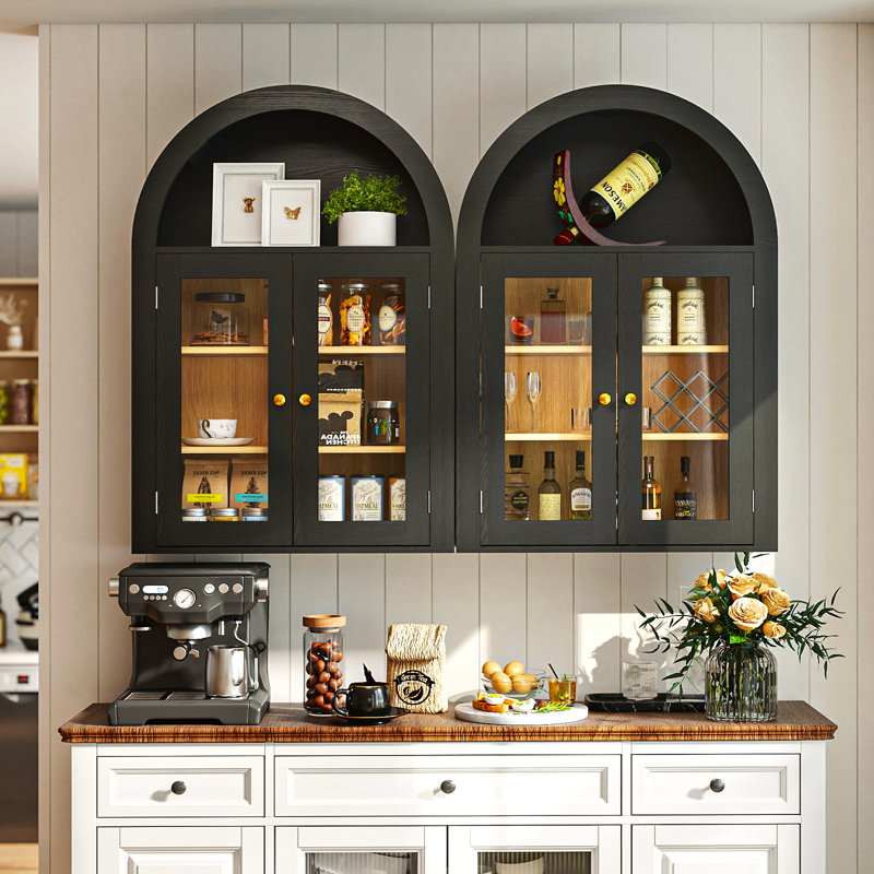 Armoire de salle de bain murale 31,5 "h, Noir