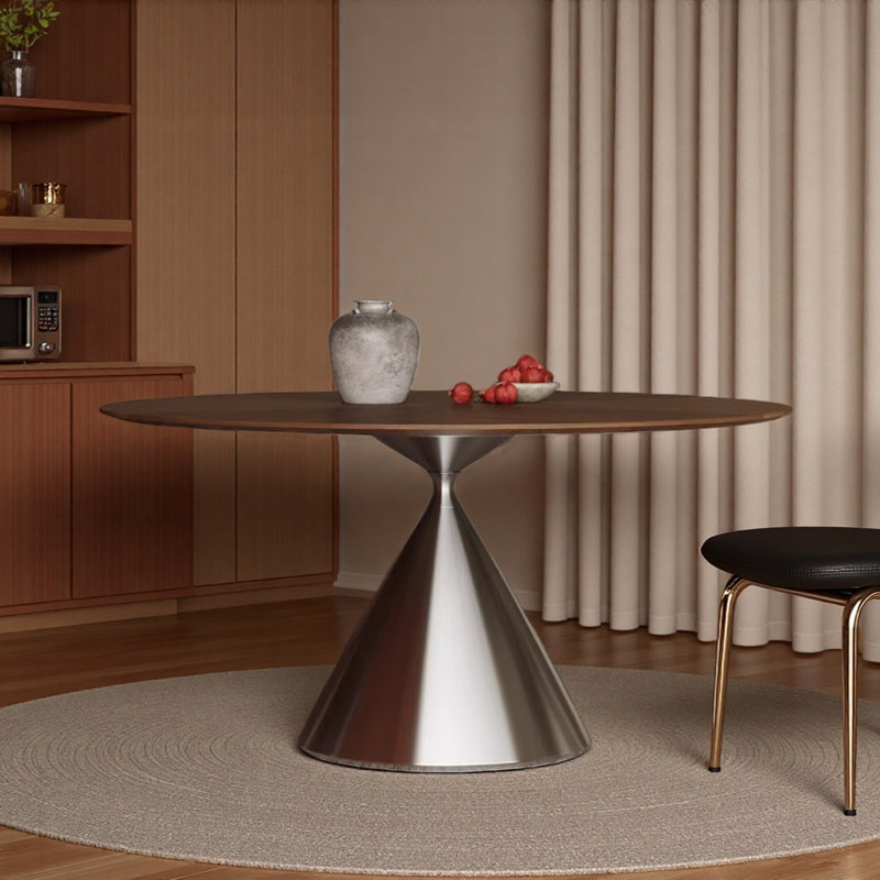 Table ronde simple et rétro multifonctionnelle, H 29,52 po x L 59,05 po x l 59,05 po
