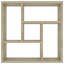 Wall Shelf 45.1x16x45.1 cm Engineered Wood-1967149553