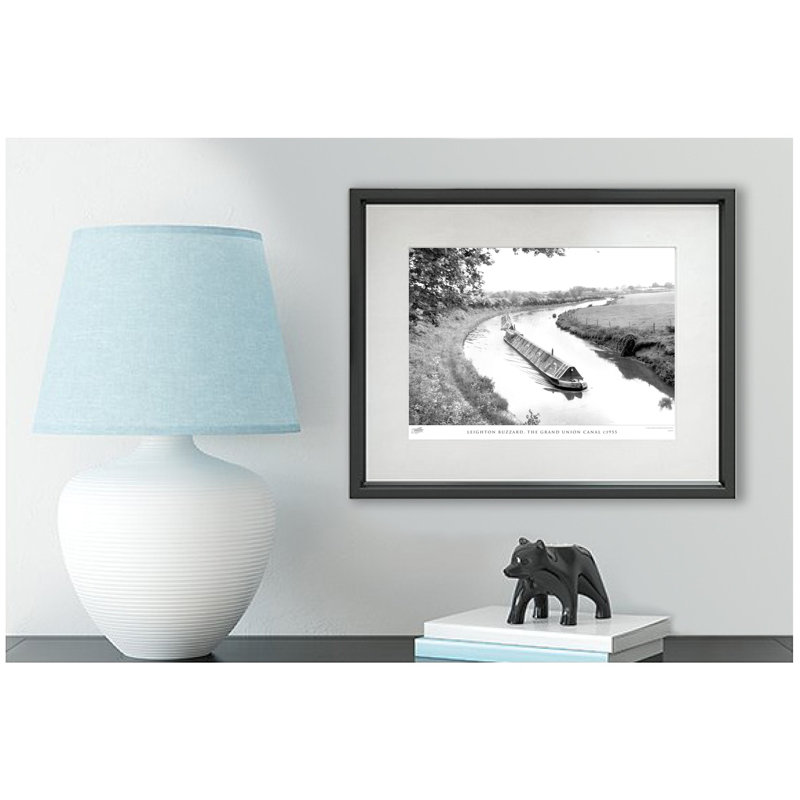 Leighton Buzzard, The Grand Union Canal C1955 - Single Picture Frame Print, 60cm H X 80cm W x 2cm D