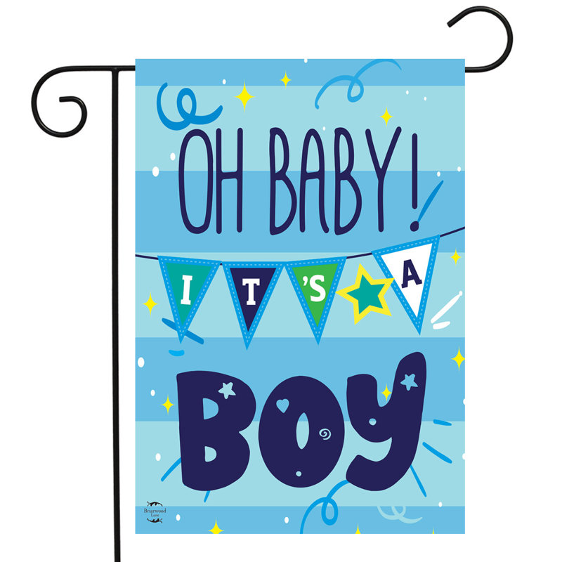 Drapeau de jardin à double face Baby Boy