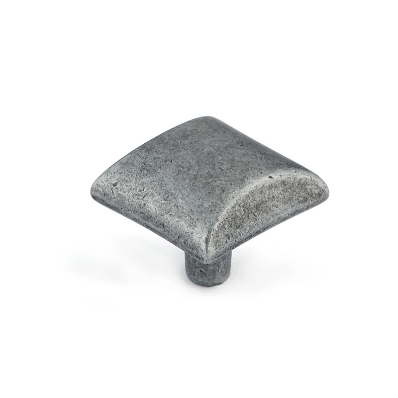Expression Square Knob, Antique Iron