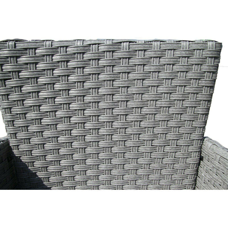 Barreiro 2 - Person Wicker Patio Dining Set with Square Table , Cushions Included, Grey