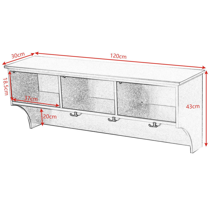 Dostalikova 3 Piece Solid Wood Accent Shelf