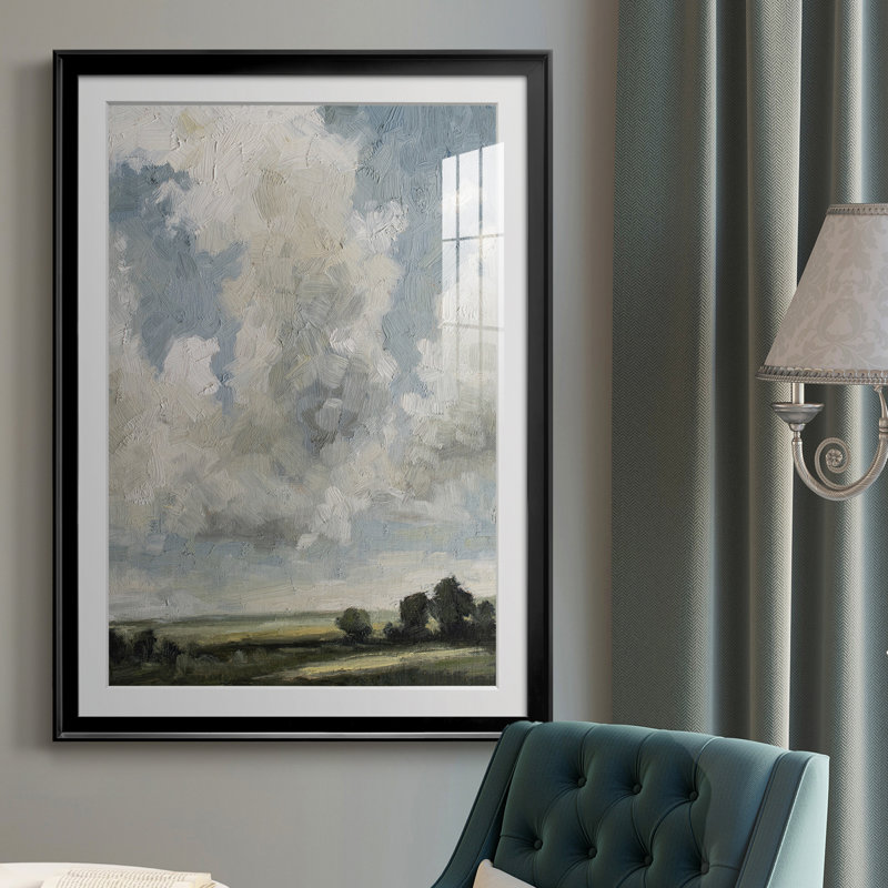 Gathering Clouds - reproduction de cadre photo, Cadre noir, H 24,5 po x l 18,5 po x P 1 po