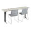 Table de formation rectangulaire pliable en plastique moulé par soufflage-61206868-61206870