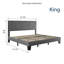 Structure de lit plateforme tapissier-435257237