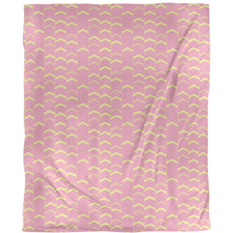Housse de couette simple Rhonda, Housse de couette simple TG, Rose / Jaune, Polyester brossé