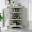 Armoire de rangement triangulaire pour salle de bain avec tablettes réglables, armoire de plancher autoportante pour la cuisine à domicile-930517133