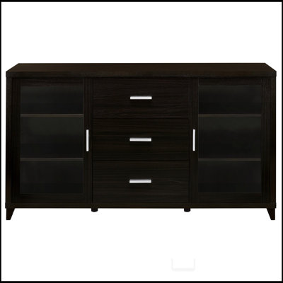 Nyler Cappuccino 3-drawer Rectangular TV Console