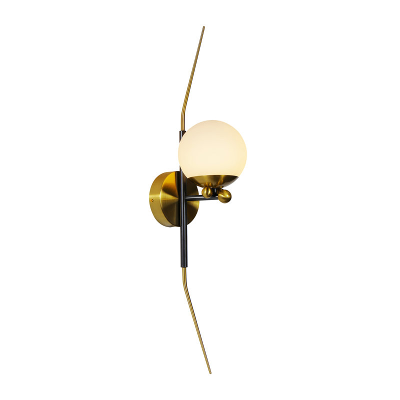 Chianti 6-in Integrated LED ETL Certified Linear Wall Sconce Light with Glass Shade Antique Brass