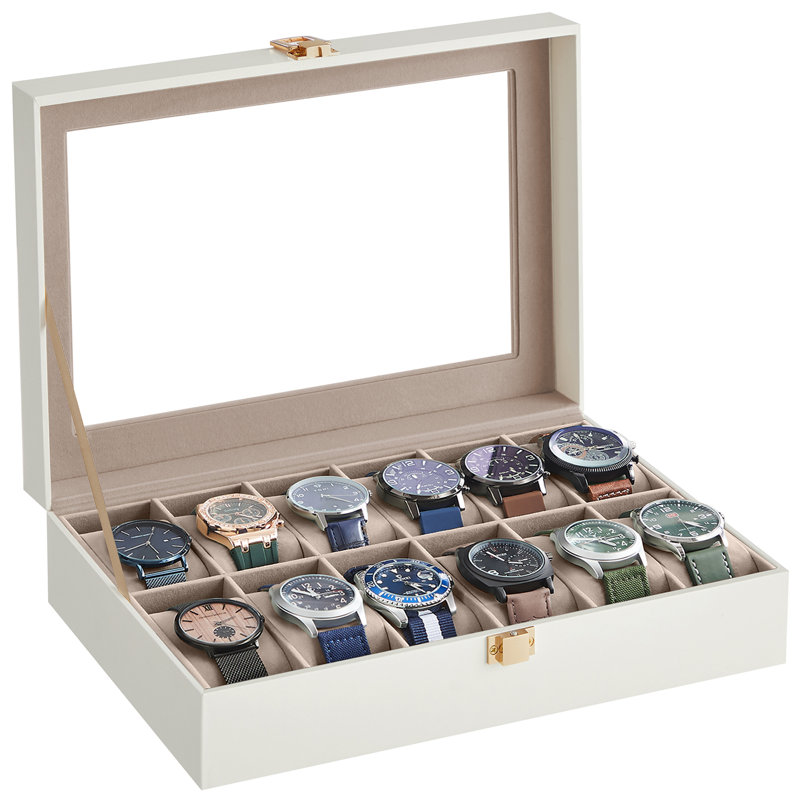 Bhojpal Steel Watch Box +, White