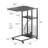 Odika Side Table, Under Seating Table With Rolling Wheels, Integrated Power, Adjustable C-shaped End Table For Home, Living Room, Bedroom (black) - Et-cs-gy-41823