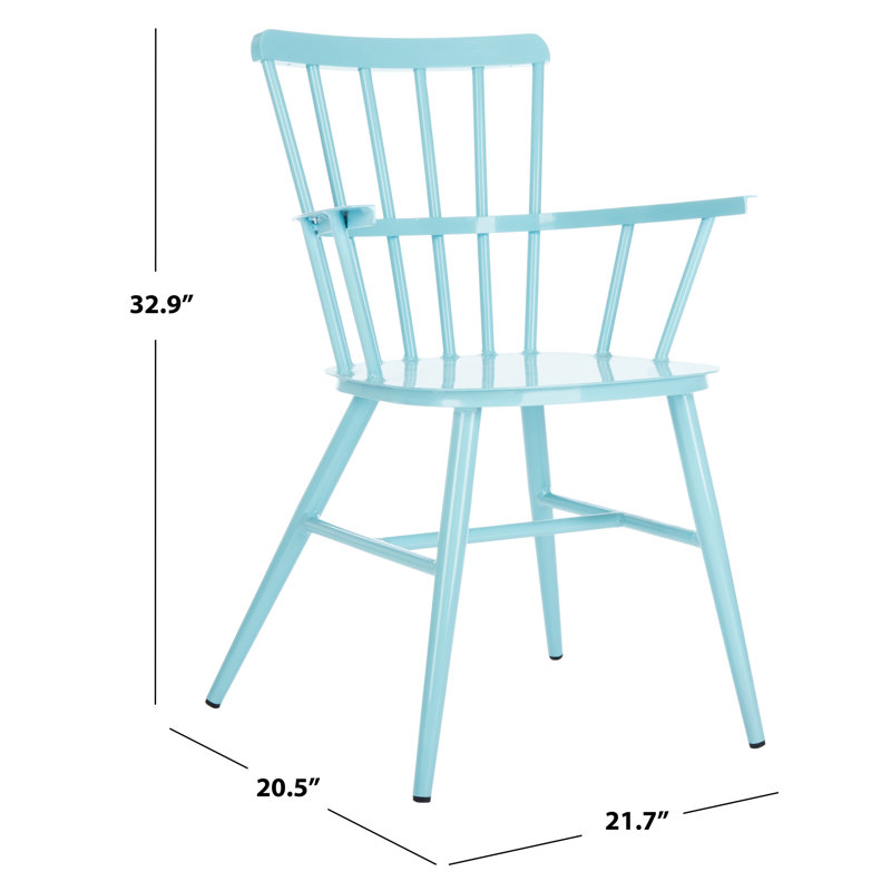 Clifton Outdoor Dining Side Chair, Baby Blue