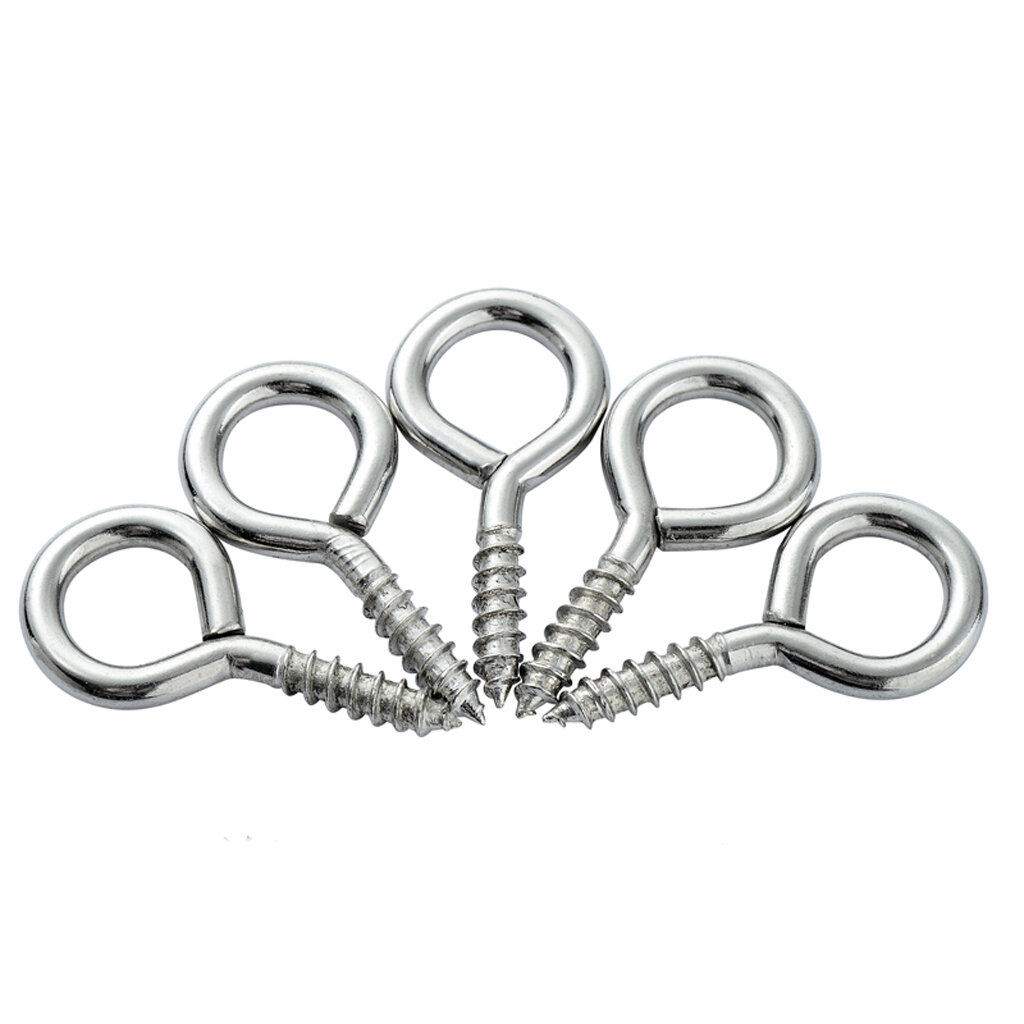Self Tapping Screws Hook Ring  Eyelet Stainless Steel Screw - Stainless  Steel Ring - Aliexpress