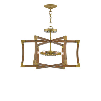 Bastian 6 - Light Dimmable Geometric Chandelier