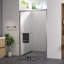 44 - 48 "x 76" cabine de douche coulissante en verre fini, porte de salle de bain double avec verre trempé transparent de 1/4 "de 6 mm, conception américaine, assemblage facile-124069818