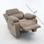 Fauteuil inclinable manuel avec angle réglable de 110 ° à 170 °, capacité de 400 lb, tissu chenille
