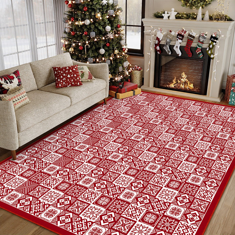 Tapis Mila Christmas, Rectangle 7 pi 9 po x 9 pi 9 po