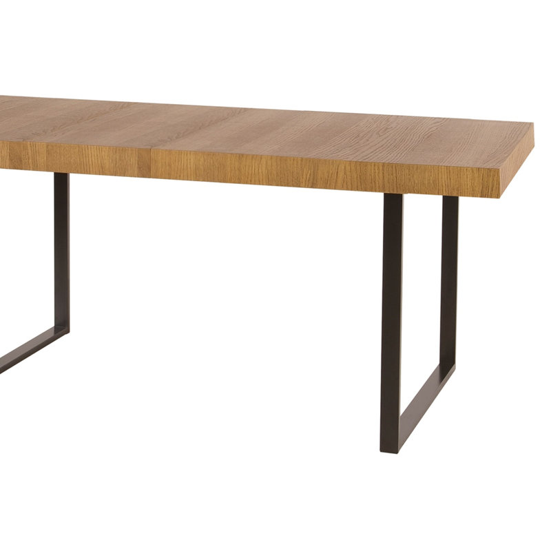Laimondo Manufactured Wood + Natural Oak Veneer Extendable Dining Table 140-200 cm