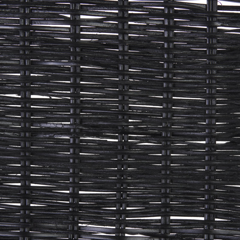 Chaise tissée Comptom, Noir, noir, noir, noir