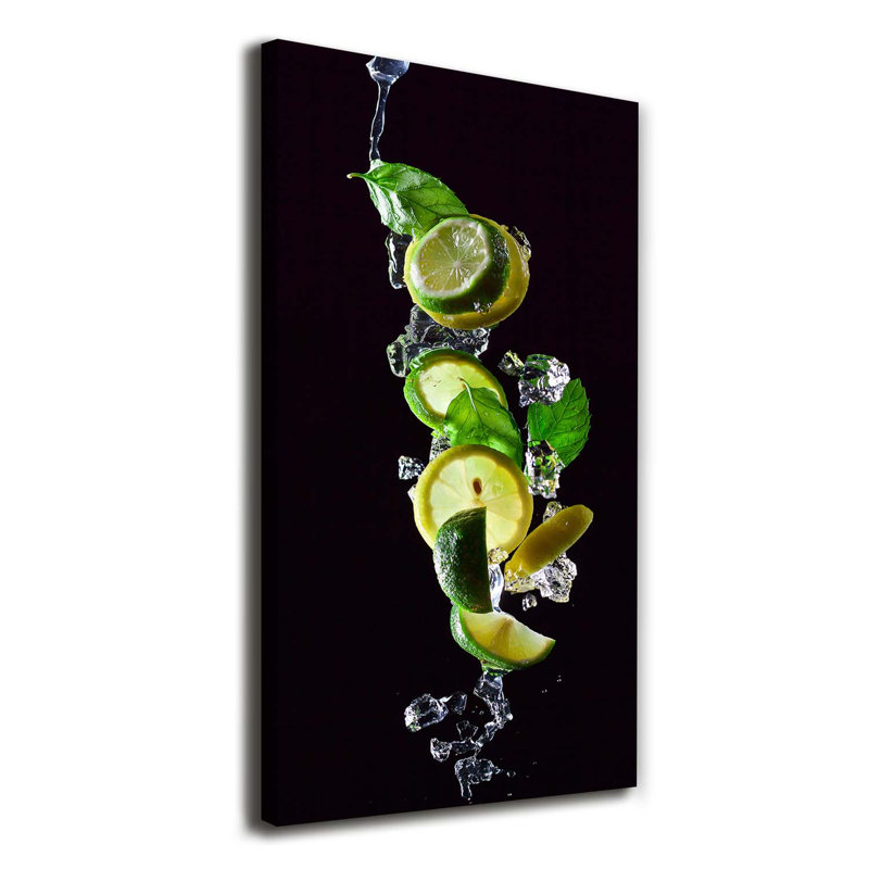 Lime And Lemon - Wrapped Canvas Print