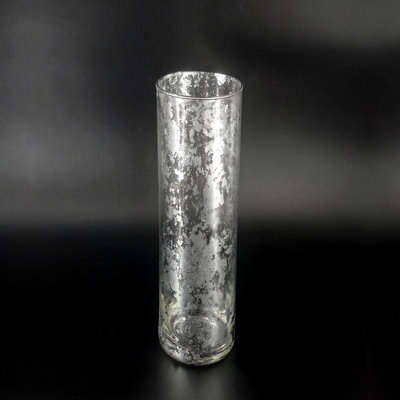 Thassos Gilded Glass Cylinder Vase