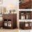18'' Farmhouse Wood End Table With Drawer And Storage Cabinet-637840125