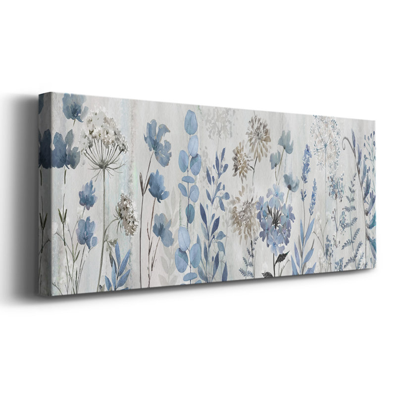 " Blue Meadow ", 12" H x 30" W x 1.5" D