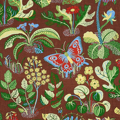 Tissu papillon exotique