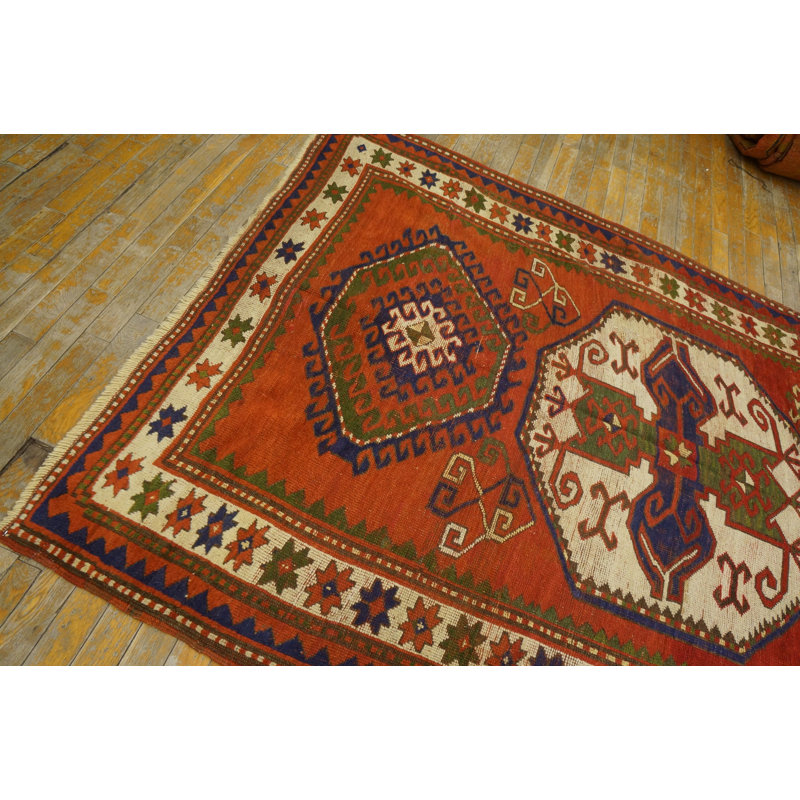 Classic Tribal Geometric Antique Caucasian Lori Pambak Rug
