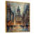 Toile avec cadre flottant or