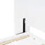 Lit blanc avec armoires de rangement et support à vin pour grand lit - armoire idéale pour les chambres d'amis