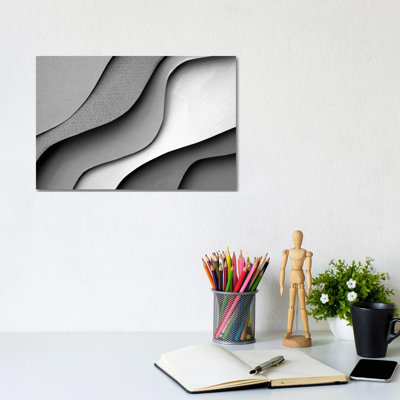Waves 1 Piece Wrapped Canvas Painting