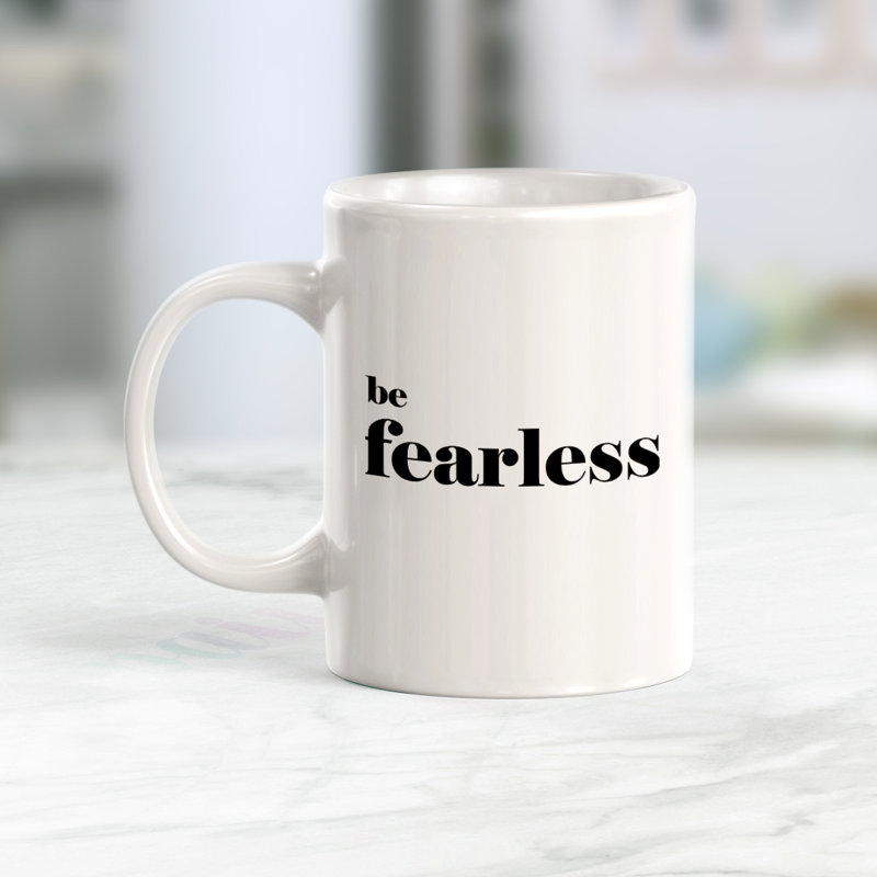 Tasse à café Be Fearless, Ensemble de verres à lait, Plastique polypropylène