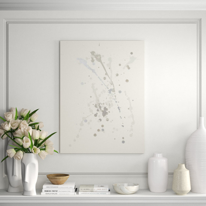 Spark Print by FORM Design Studio, Gild Silver, 40" H x 30" W x 1.5" D