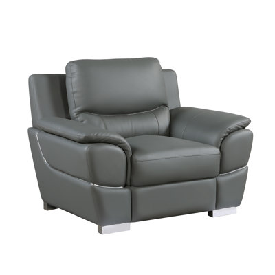 Henton Genuine Leather Armchair by Latitude Run