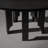 Round black oak dining table-1238658557
