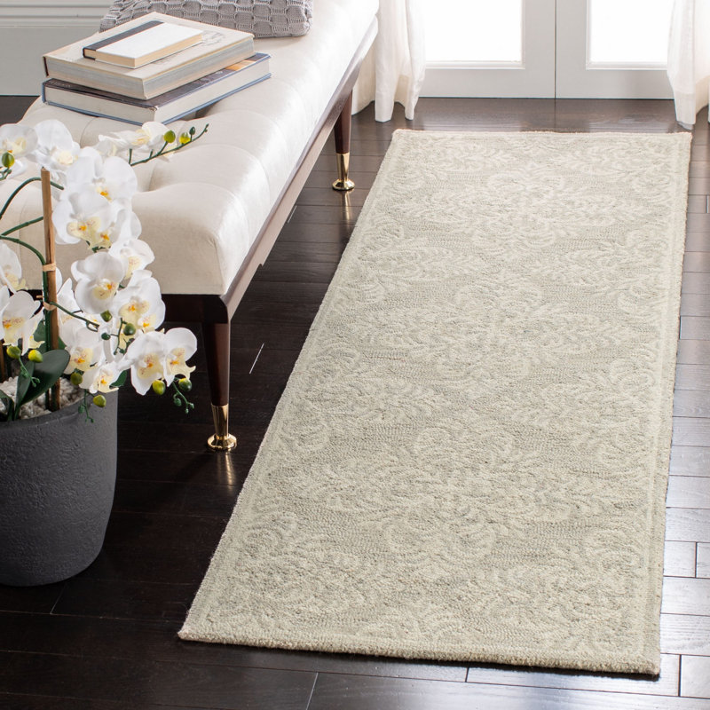 Roselyn Hand Tufted Wool Geometric Rug, Runner 2'3" x 7'