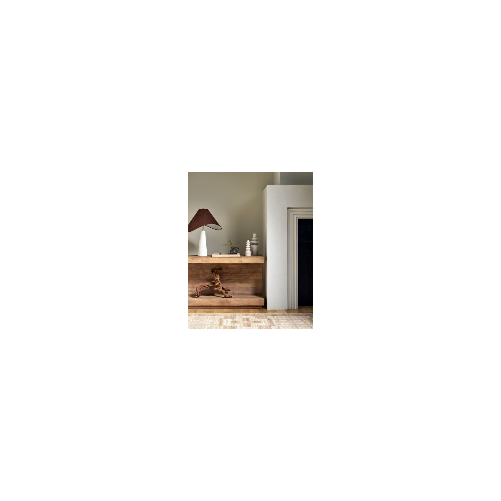Sonora Modern Coffee Table, Light Oak