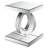Kallem Mirrored Glass Top End Table